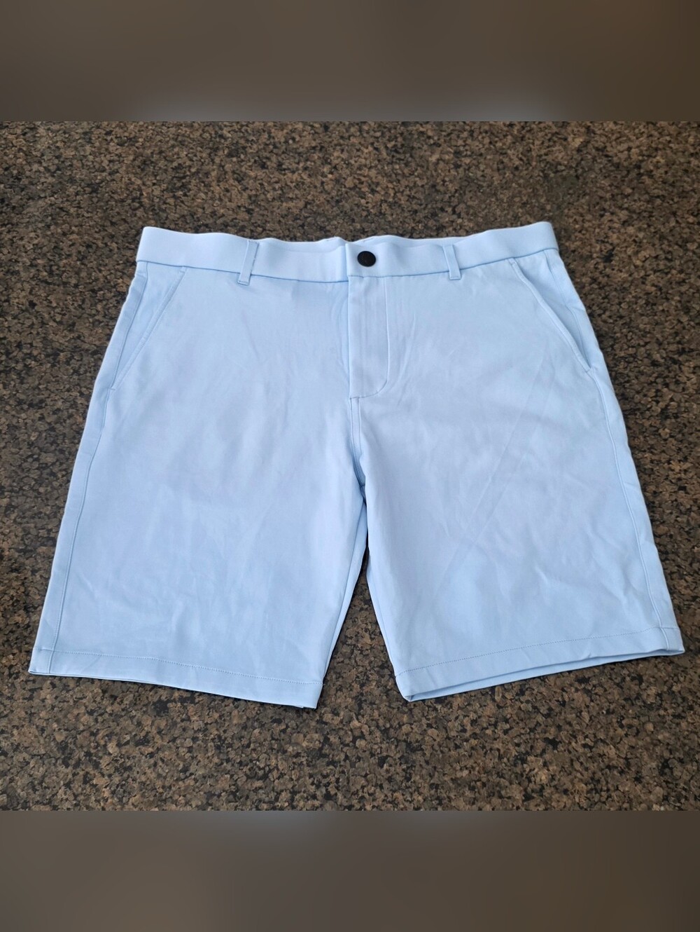 Greyson Shorts Men's Size 34 Blue Chino Golf Stretch Comfort Pockets Wolf Preppy